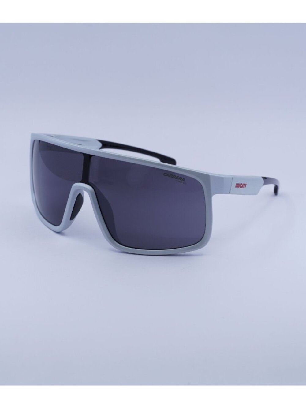 Carrera Ducati CARDUC 017/S 06HT IR Sunglasses White Shield Frame, Grey Lenses